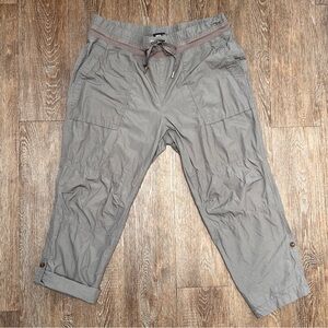 Nautica Jeans Womens Gorpcore Utility Cargo Jogger Pants Gray | Size: Large